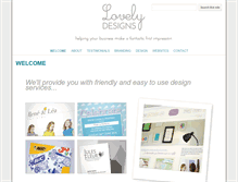Tablet Screenshot of lovelydesigns.co.uk
